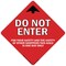 Signmission Do Not Enter Arrow Non-Slip Floor Graphic, 16" x 16", FD-2-X-16-99980 FD-2-X-16-99980 - alternate 1