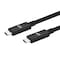 Monoprice Ultra Compact USB Type-C 3.2 Gen2 Cable_ 10Gbps_ 5A_ Black 1m (3.3ft) 39241 - alternate 1