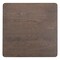 Homeroots 41" Espresso Wood Pedestal Base Square Dining Table 623359 - alternate 6