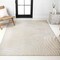 Jonathan Y Maribo High-Low Abstract Groovy Striped Beige/Cream 8 ft. x 10 ft. Indoor/Outdoor Area Rug SCN103D-8 - alternate 7