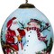 Homeroots Christmas Santa and Snowman Hand Painted Mouth Blown Glass Ornament 477525 - alternate 4