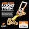 Xpose Safety Ratchet Straps Heavy Duty, 2 In x 27 FT Tie Down Straps Ratchet Operated with Chain Grabs RTD227-CG-1-X - alternate 3