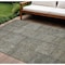Homeroots 8' X 10' Taupe Brown And Beige Patchwork Washable Indoor Outdoor Area Rug 581626 - alternate 1