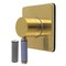 Kingston Brass Single-Handle Three-Way Diverter Valve with Square Trim Kit, Brushed Brass KS3047KPS - alternate 1