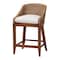 Bali & Pari Jasper Woven Seagrass Counter Stool, Brown Wash 265-14534-ZORO - alternate 1