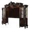Homeroots 118in Dark Brown Solid Wood Floating Mount Entertainment Center 348657 - alternate 1