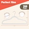 Campior Premium Velvet Non-Slip Hangers, Heavy Duty, 360 Deg Swivel Hook, White Velvet Finish, 120PK CMPVVH120WH - alternate 8