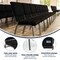 Flash Furniture 18.5"W Stacking Church Chair in Black Fabric, 4PK 4-FD-CH02185-SV-JP02-GG - alternate 7
