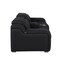 Homeroots 89in Black and Silver Italian Leather Power Reclining Loveseat With Storage 633758 - alternate 6