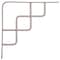 Prosource Contemporary and Decorative Shelf Bracket, 220 lb/Pair, 8 in L, 8 in H, Steel, Satin Nickel SB-035PS - alternate 1