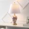 Jonathan Y Grace 24" French Country Cottage Ceramic/Iron Floral Urn LED Table Lamp, White/Red JYL3009C - alternate 5