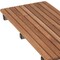 Homeroots 14" X 26" Brown Teak Rectangular Shower Bench 549336 - alternate 3