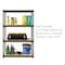 Space Solutions 1000 Riveted Steel Shelving 4-Shelf Unit, 12D x 30W x 48H, Black 22540 - alternate 9