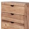 Homeroots 36" Natural Solid Wood Three Drawer Chest 524589 - alternate 3