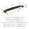 Amerock Franklin 6-5/16 inch (160mm) Center-to-Center Oil-Rubbed Bronze Cabinet Pull, 25PK 25VMP37053ORB - alternate 3