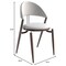 Leisuremod Venice Collection Modern Dining Chair In Black in White, 4PK VC49W4 - alternate 9
