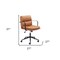 Homeroots Brown and Black Adjustable Height Swivel Rolling Office Chair 571399 - alternate 7