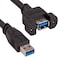 Sanoxy 1ft USB 3.0 Panel-Mount Type A Male to Type A Female Cable SNX-CBL-LDR-U3104-1101 - alternate 1
