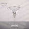 Dinewares 4 Piece Premium Clear Stem Crystal Martini Glasses with Gold Rim and Diamond-like QI004760.SI.4 - alternate 9
