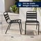 Flash Furniture Commercial Black Restaurant Stack Chair TLH-015C-BK-GG - alternate 12