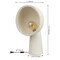 Jonathan Y Claude 17.5" Contemporary Minimalist Resin Half-Globe Column LED Table Lamp, Cream JYL6314A - alternate 9