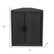 Homeroots 31in Black Wood Corner Accent Cabinet 693404 - alternate 4