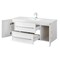 Cutler MILANO 48 in Wall Hung Vanity WHITE w/top (Modern Shaker) FV-WHITE48MS - alternate 4