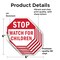 Signmission Stop Watch For Children, 6 inch X 6 inch, Vinyl Decal, 5PK OC-D-5PACK-6-36 - alternate 3