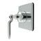 Kingston Brass Single-Handle Three-Way Diverter Valve with Square Trim Kit, Polished Chrome KS3041KL - alternate 1