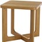 Homeroots 24" Natural Wood Square Cross Legs End Table 691644 - alternate 3