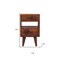 Homeroots 20" Brown Solid Wood Two Drawer Nightstand 701705 - alternate 8