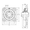 Ntn Flange Bearing, 4-Bolt, Ball, 2-3/16" Bore UCF211-203D1 - alternate 2