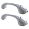 Amerihome 16 in. Repositionable Suction Grab Bar Set  - White 2 Piece Set SGBSET16 - alternate 1