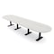 Skutchi Designs 14ft Racetrack Conference Table With Power | Harmony Series | 14 Person Meeting Room Table HAR-RAC-48X168-T.BK-K458-NA - alternate 1