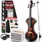 Pyle 4/4 Silent Electric Violin with Amplifier Kit, Solid Wood Fiddle with 10W Amp and Complete PEGVLNKT4010 - alternate 1