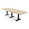 Skutchi Designs 10ft Boat Conference Table With Power | Harmony Series | 10 Person Meeting Room Table HAR-BOT-48X120-T.BK-K525-NA - alternate 1