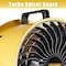 Edendirect Heavy Duty High Velocity Turbo Floor Fan, 16 in Blade Dia, 120V, 2,100/2,400/2,800 cfm IR-FANTD16 - alternate 7