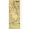 Homeroots 24" X 60" Map Of Jacksonville Florida Vintage Poster Wall Art 391985 - alternate 1