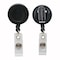 Sicurix Standard Round ID Badge Reel with Swivel Spring Clip, Black, 6PK 68844 - alternate 5