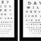 Homeroots Set Of Two Eye Charts 1 Black Framed Print Wall Art, 2PK 407482 - alternate 3