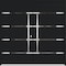 Vdomdoors Metal Double Doors Deux 1105 Black Enamel Mirrored Clear Glass Entry Modern Painted (W72xH80) Right DEUX1105DEXD-BLK-W72xH80-RH-I - alternate 1