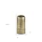 Homeroots 10" Antiqued Brass Cast Aluminum Cylindrical Tabletop Sculpture 608701 - alternate 4