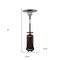 Homeroots 48000 BTU Bronze Steel Propane Cylindrical Pole Standing Patio Heater 480571 - alternate 5