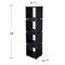 Homeroots 79" Brown Manufactured Wood Four Tier Etagere Bookcase 490161 - alternate 3