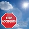 Signmission Stop Accidents, 4 inch X 4 inch, Vinyl Decal, 2PK OC-D-2PACK-4-305 - alternate 3