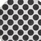 Homeroots 8' Black And Ivory Round Polka Dot Washable Indoor Outdoor Area Rug 614871 - alternate 4