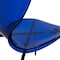 Leisuremod Modern Oyster Transparent Side Dining Side Chair with Black Base in Transparent Blue OCB-17TBU - alternate 7