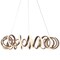 Jonathan Y Cursive 24" Adjustable Spiral Integrated LED Metal Chandelier Ceiling Light, Coffee JYL7208A - alternate 8