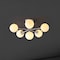 Jonathan Y Olivier Parisian 24" 6-Light Globe Modern Industrial Iron Bistro LED Semi Flush Mount, White JYL9542D - alternate 11