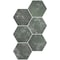 Apollo Tile 9 x 11 in. Textured Olive Green Porcelain Hexagon Wall and Floor Tile 8.07 sq ft/case, 16PK HEX88BORESMA - alternate 5